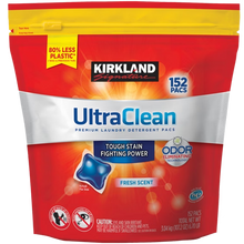 Kirkland Signature UltraClean Premium Laundry Detergent Pacs 152 ct Fresh Scent