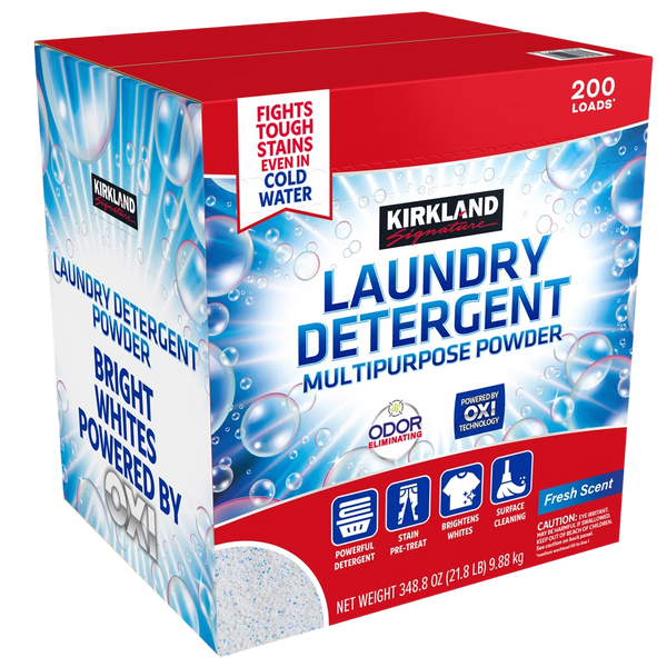 Kirkland Signature Laundry Detergent Multipurpose Powder Fresh Scent 348.8 oz 200 Loads
