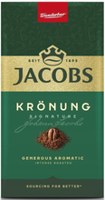 Jacobs Krönung Signature Ground Coffee, 100% Arabica, Generous Aromatic Intense Roasted, 500g (17.6 oz), Made in Germany
