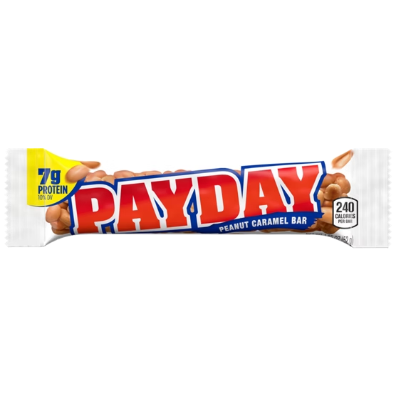 PAYDAY Peanut Caramel Bar 1.85 oz — 7g Protein, Gluten Free