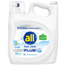all Free Clear PLUS+ Liquid Laundry Detergent 200 fl oz 160 Loads