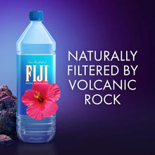 Fiji Natural Artesian Water bottle with hibiscus flower, naturally filtered by volcanic rock, premium imported water