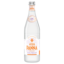 Acqua Panna Natural Spring Water, 750mL Glass Bottle, Tuscany Italy