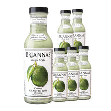 Briannas Home Style Creamy Cilantro Lime Dressing bottles, perfect for salads and recipes