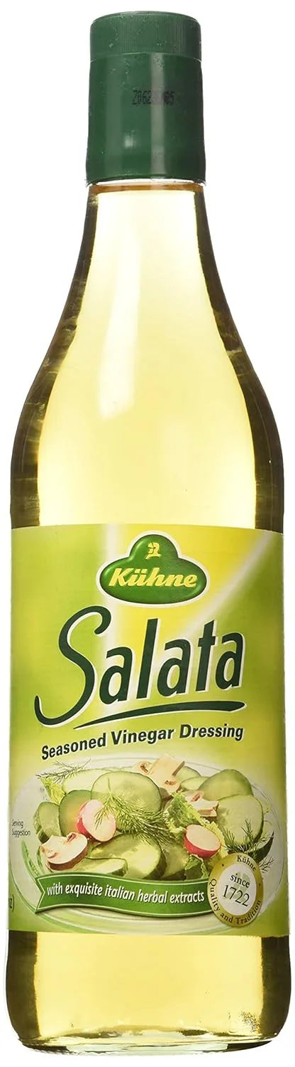 Kühne Salata Seasoned Vinegar Dressing with Italian herbal extracts, premium imported salad dressing