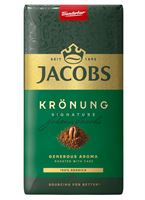 Jacobs Krönung Signature Ground Coffee, 100% Arabica, Generous Aromatic Intense Roasted, 500g (17.6 oz), Made in Germany