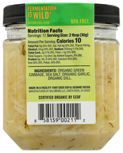 Wildbrine Dill & Garlic Organic Kraut 18 oz — Probiotic, USDA Organic