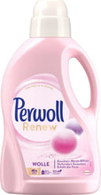 Perwoll Renew Wool Laundry Detergent for Delicate Fabrics, Pink Bottle with Softening Effect