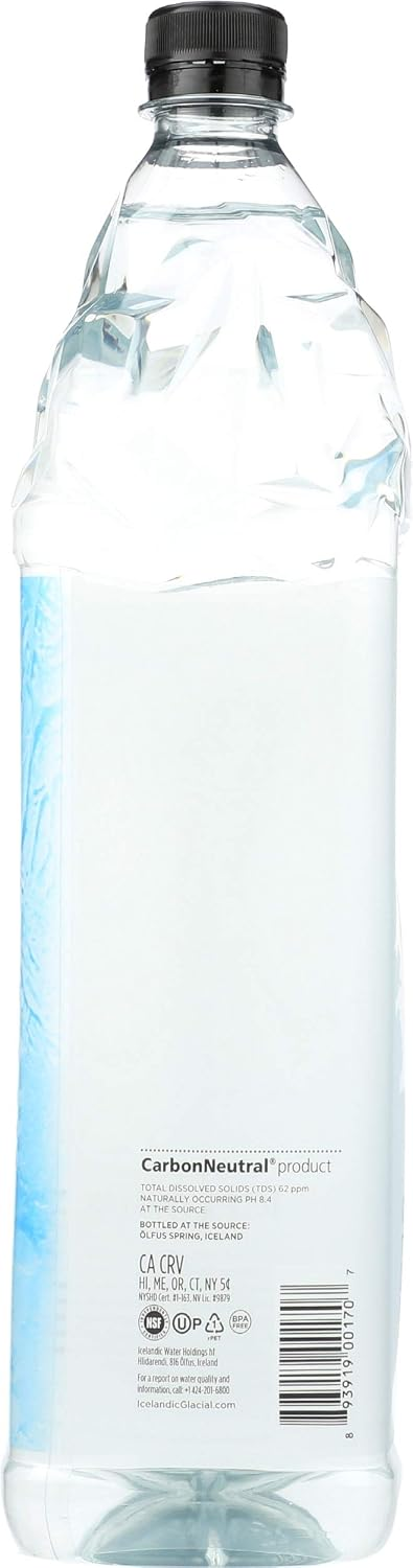 Icelandic Glacial Natural Spring Water 1500ml (50.7 fl oz) — pH 8.4