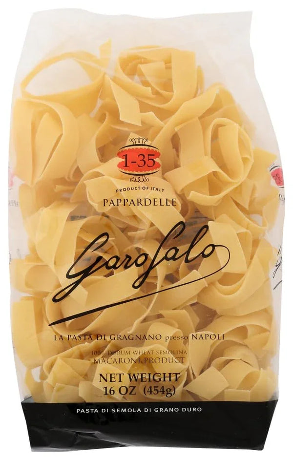 Garofalo Pappardelle pasta, 16 oz, imported Italian pasta made from durum wheat semolina, product of Italy