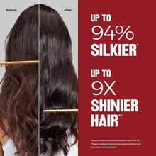 Before and after hair transformation: 94% silkier, 9x shinier hair results with hair care product