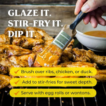 Glaze chicken wings with savory sauce using a brush; perfect for stir-fries or dipping with egg rolls