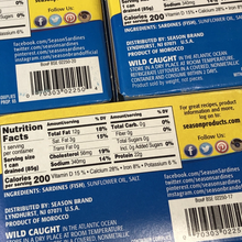 Season Brand Sardines in Sunflower Oil Salt Added – 4.375 oz