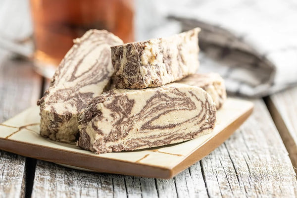 Macedonian Halva with Cocoa 17.6 oz | Haitoglou Since 1924
