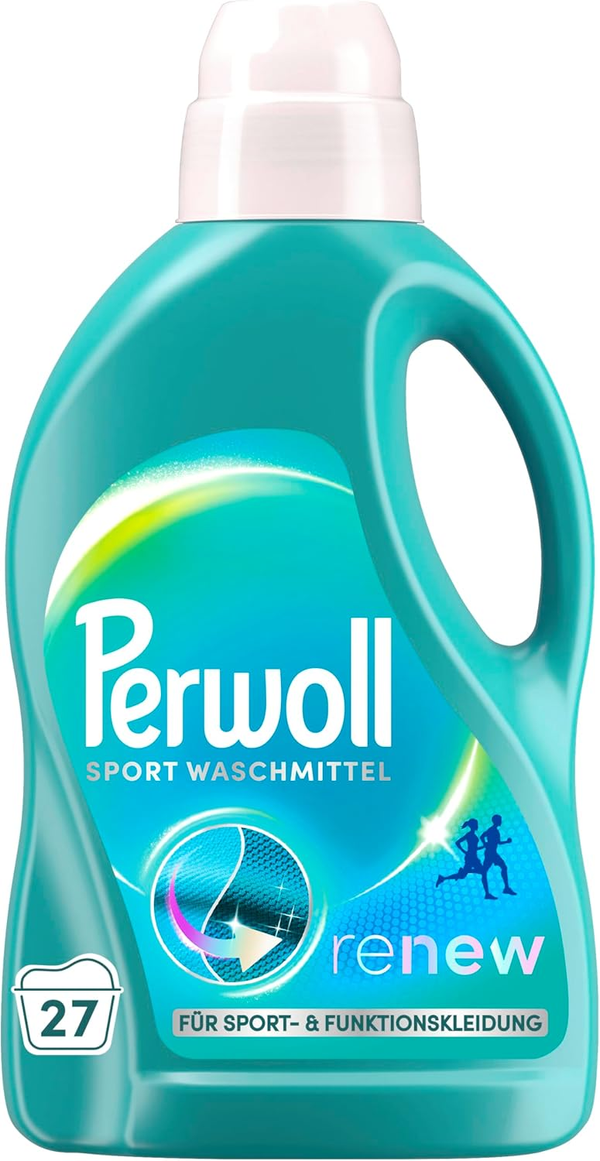 Perwoll Sport Renew Liquid Detergent, Triple Renew Technology, For Sportswear & Functional Clothing, 1.35L (45.6 fl oz), 27 Loads
