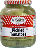 Ba-Tampte Pickled Tomatoes in glass jar, 32 oz, keep refrigerated — premium imported snack