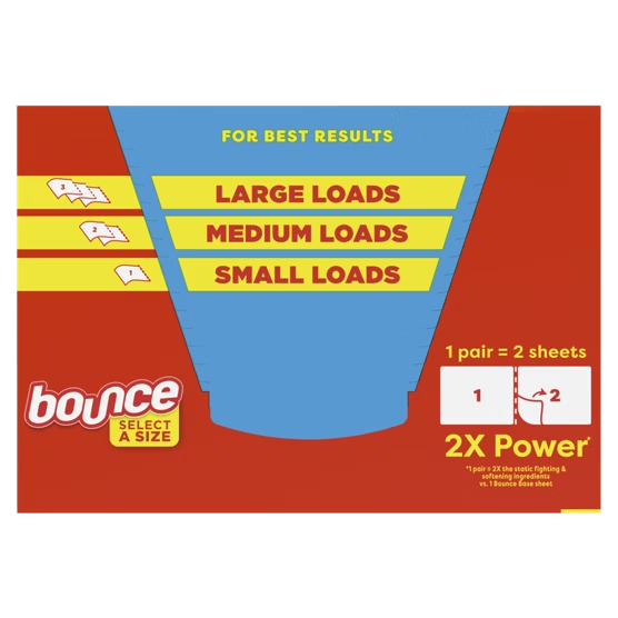 Bounce Select A Size 2X Power Dryer Sheets Outdoor Fresh 400 Sheets