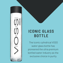 Eau pétillante Voss, eau artésienne norvégienne gazeuse de première qualité, bouteille en verre, 375 ml