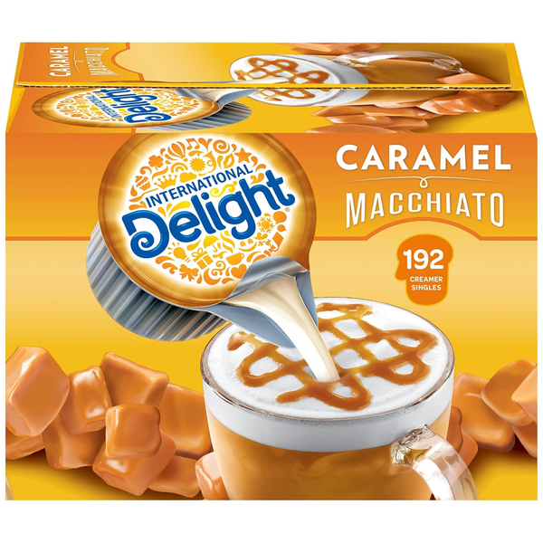 International Delight Caramel Macchiato Coffee Creamer Singles, 192 CT (84 fl oz)