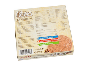 Dr. Quendt Oblaten Chocolate Cream Wafer Rounds 5.29 oz (150g) | 4 Pieces