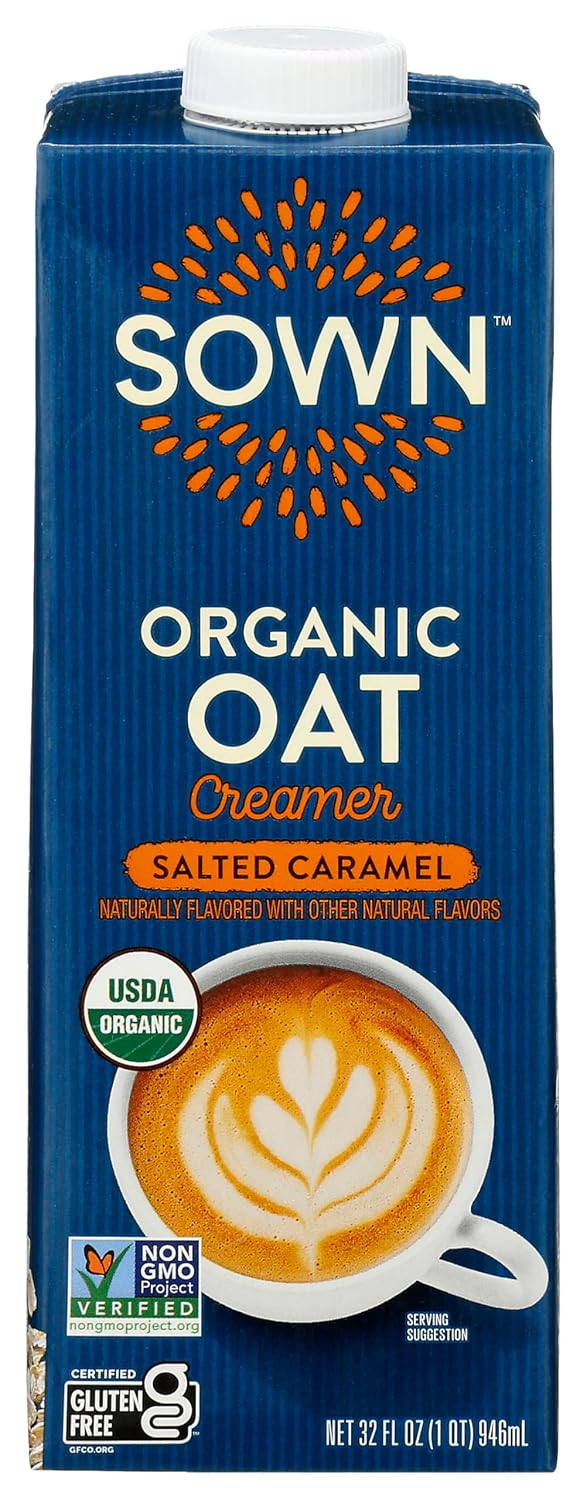 Sown Organic Oat Creamer Salted Caramel 32 fl oz — USDA Organic, Gluten Free