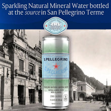 S.Pellegrino Sparkling Natural Mineral Water, 330mL Slim Cans