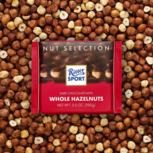 Ritter Sport Dark Chocolate with Whole Hazelnuts, 3.52 oz (100g)