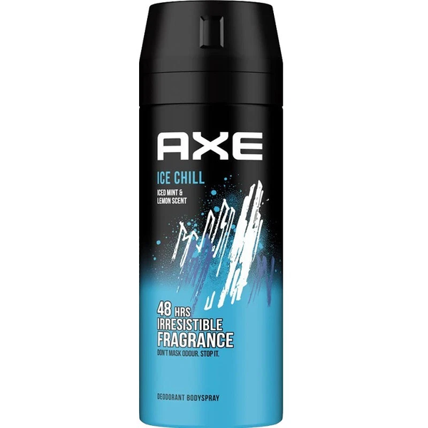 AXE Ice Chill Deodorant Body Spray, Iced Mint & Lemon, 5.07 fl oz (150ml)