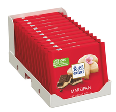 Ritter Sport Dark Chocolate with Marzipan Filling, 3.52 oz (100g)