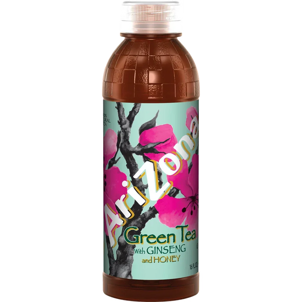 AriZona Green Tea with Ginseng and Honey, 16 fl oz Bottle