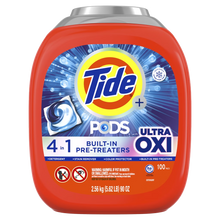 Tide PODS with Ultra OXI 4-in-1 Laundry Detergent Pacs 100 ct 90 oz