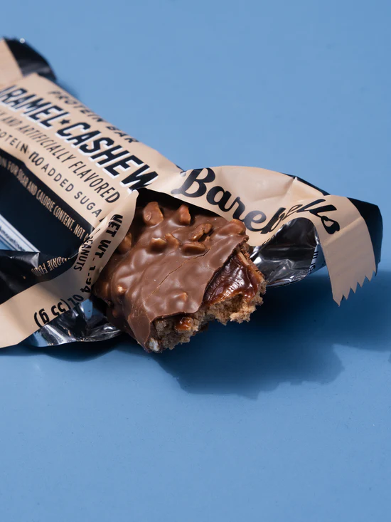 Barebells Caramel Cashew Protein Bar 1.94 oz - 20g protein, no added sugar, roasted cashews