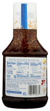 Soy Vay Island Teriyaki Marinade & Sauce, 20 oz back label with nutrition facts and barcode 088177227642