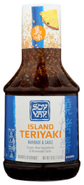 Soy Vay Island Teriyaki Marinade & Sauce, 20 oz bottle front label