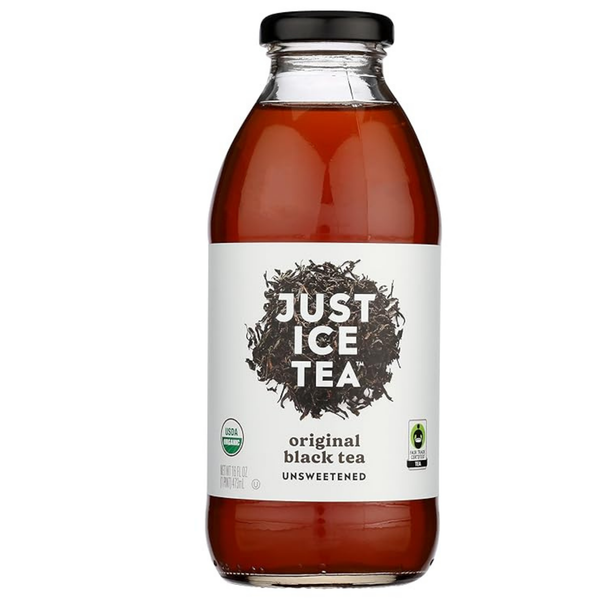 Just Ice Tea, Tea Black Original Unsweetened Organic, 16 Fl Oz
