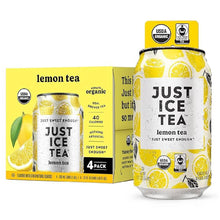 Just Ice Tea Lemon organic black iced tea multipack packaging