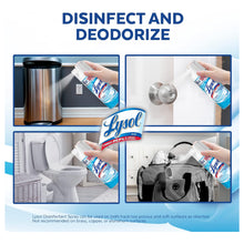 Lysol Disinfectant Spray, Sanitizing and Antibacterial Spray, For Disinfecting and Deodorizing, Crisp Linen, 19 Fl Ounce