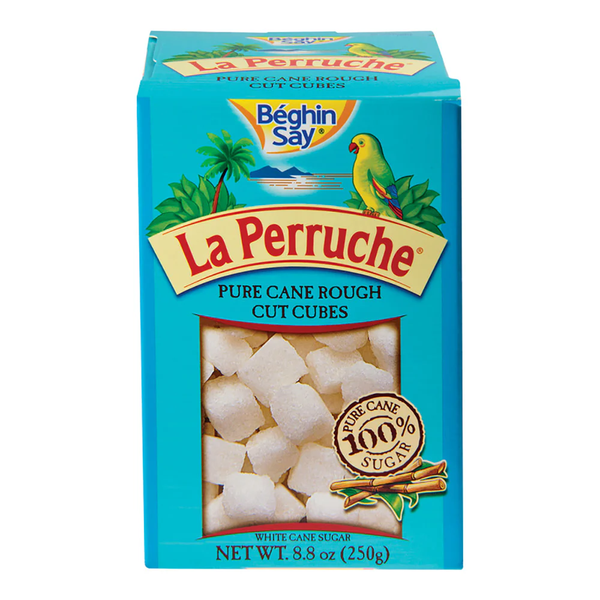 La Perruche white pure cane rough cut sugar cubes 8.8 oz