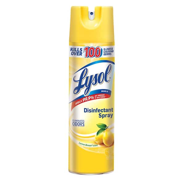 Lysol Disinfectant Spray 19 oz - lemon breeze aerosol spray