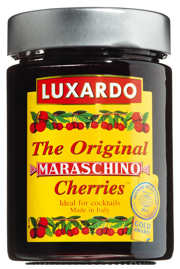 Luxardo Original Maraschino Cherries 14.1 oz (400g) - Italian cocktail cherries in glass jar
