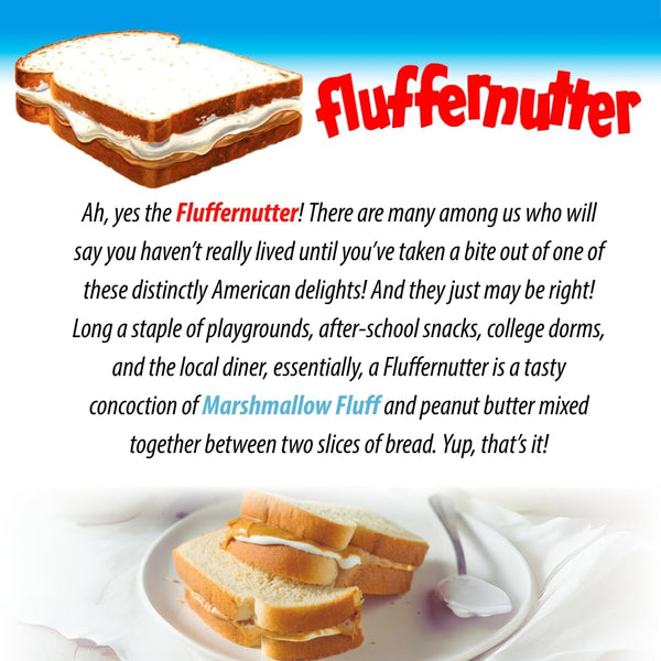 Classic Fluffernutter Sandwich Made with Marshmallow Fluff