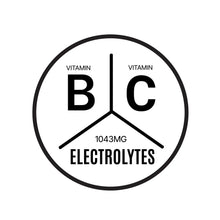 Vitamin B and C, 1043mg electrolytes supplement badge graphic