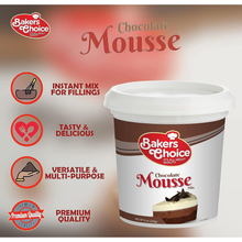 BAKERS CHOICE Chocolate Mousse Dessert Mix – Rich & Creamy Chocolate Flavor, Easy to Prepare