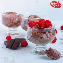 BAKERS CHOICE Chocolate Mousse Dessert Mix – Rich & Creamy Chocolate Flavor, Easy to Prepare