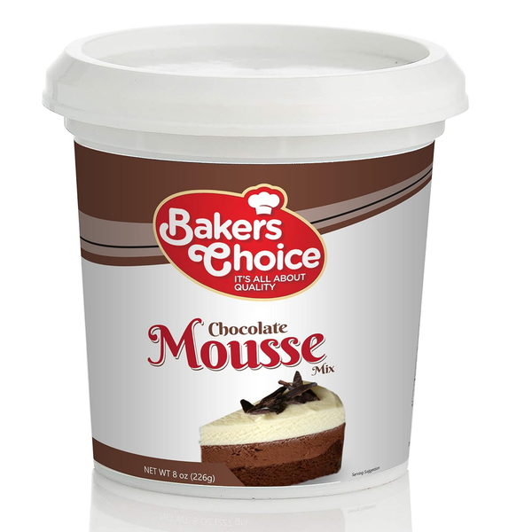 BAKERS CHOICE Chocolate Mousse Dessert Mix – Rich & Creamy Chocolate Flavor, Easy to Prepare