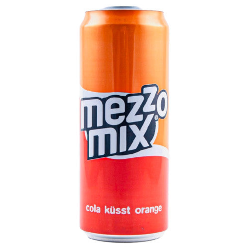 Mezzo Mix 0.33L can – German cola orange soda blend imported from Germany