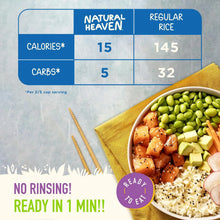 Natural Heaven Hearts of Palm Rice prepared bowl