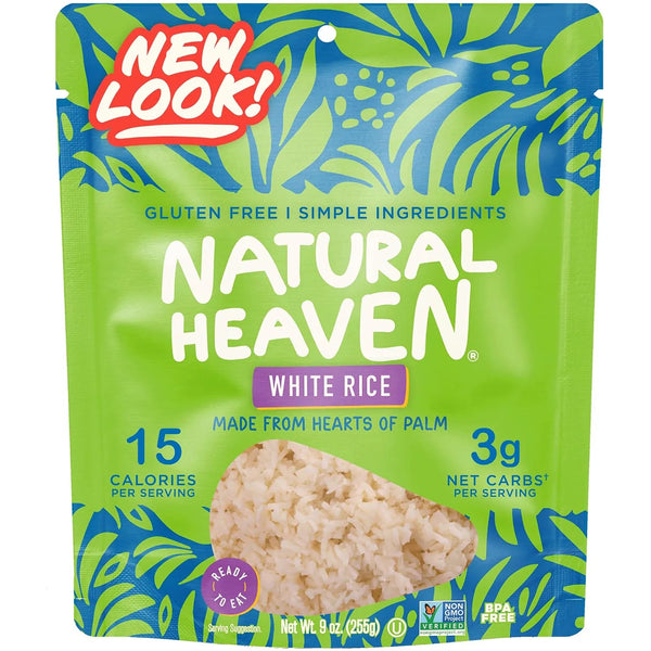 Natural Heaven Hearts of Palm White Rice 9oz Pouch