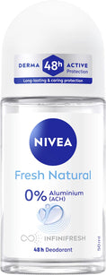 NIVEA Fresh Natural Anti-Perspirant Roll-On 50ml – front view
