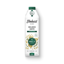 Elmhurst 1925 Unsweetened Oat Milk - 32 Ounce Dairy-Free, Gluten-Free, Vegan, Kosher, Shelf Stable Milk Made with Water & Oat Grains for Healthier, Simpler Plant-Based Alternatives
